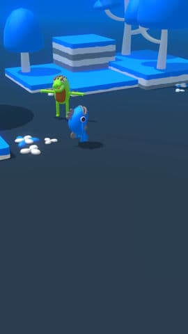 the deep underwater scene