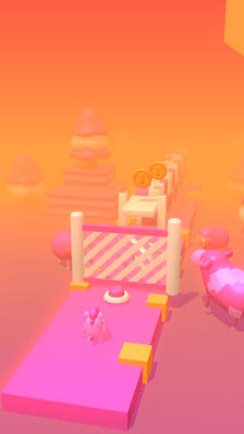 Easy parkour pink game