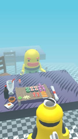 Ping eats sushi 