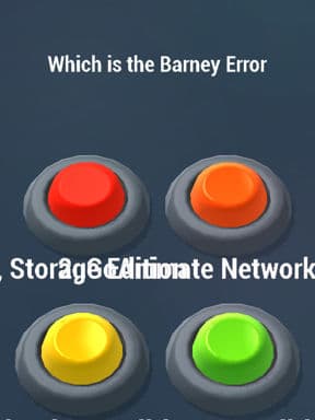 Trivia - 1, Barney Error preview image