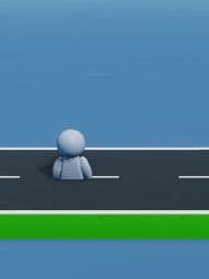middle in the road 