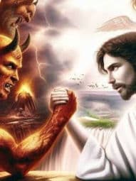 jesus vs demon