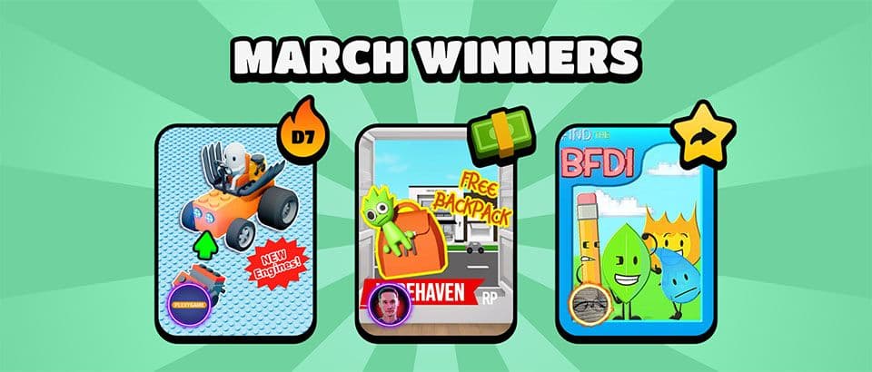 March challenge winners